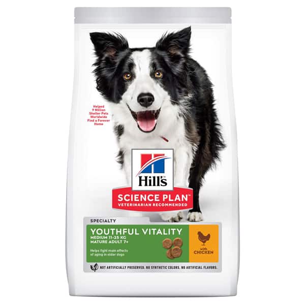 Hills Science Plan Youthful Vitality 7 Adult Hundefutter 1