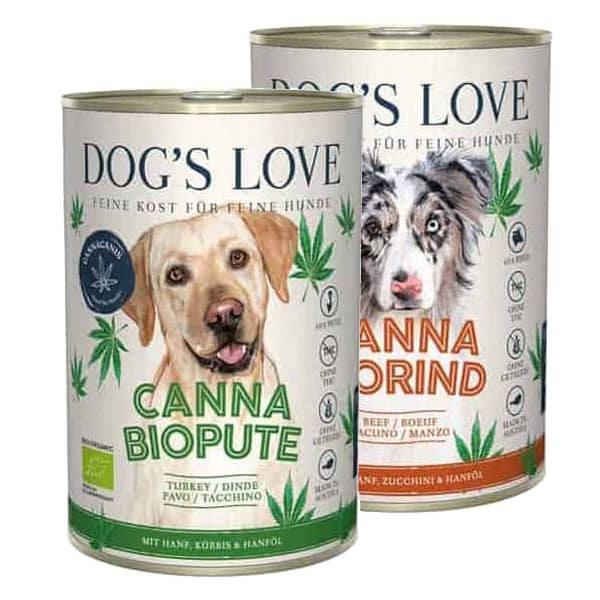 hundefutter hanf dogs love canna bio